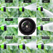 Washing Nozzle Plant Pet Hose 8-Mode Garden Car Water Foam Sprayer Soap Dispenser - Black V528-WATERING-CAN-BLACK-796022
