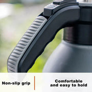 Pressure Pump Spray Bottle 2L Easy Pump Adjustable Nozzle Garden Watering Flower - Grey V528-WATERING-CAN-GREY-621110