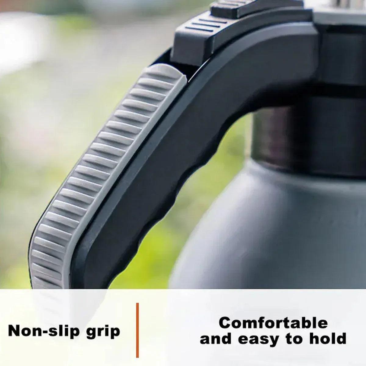 Pressure Pump Spray Bottle 2L Easy Pump Adjustable Nozzle Garden Watering Flower - Grey V528-WATERING-CAN-GREY-621110