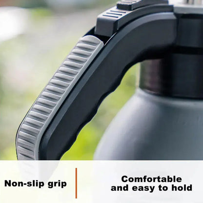 Pressure Pump Spray Bottle 2L Easy Pump Adjustable Nozzle Garden Watering Flower - Grey V528-WATERING-CAN-GREY-621110