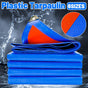 Waterproof Plastic Tarp Cover Heavy Duty Ground Sheet Rainproof Dustproof Blue - 2x2m V528-WATERPROOF-CLOTH-2-2M-541441