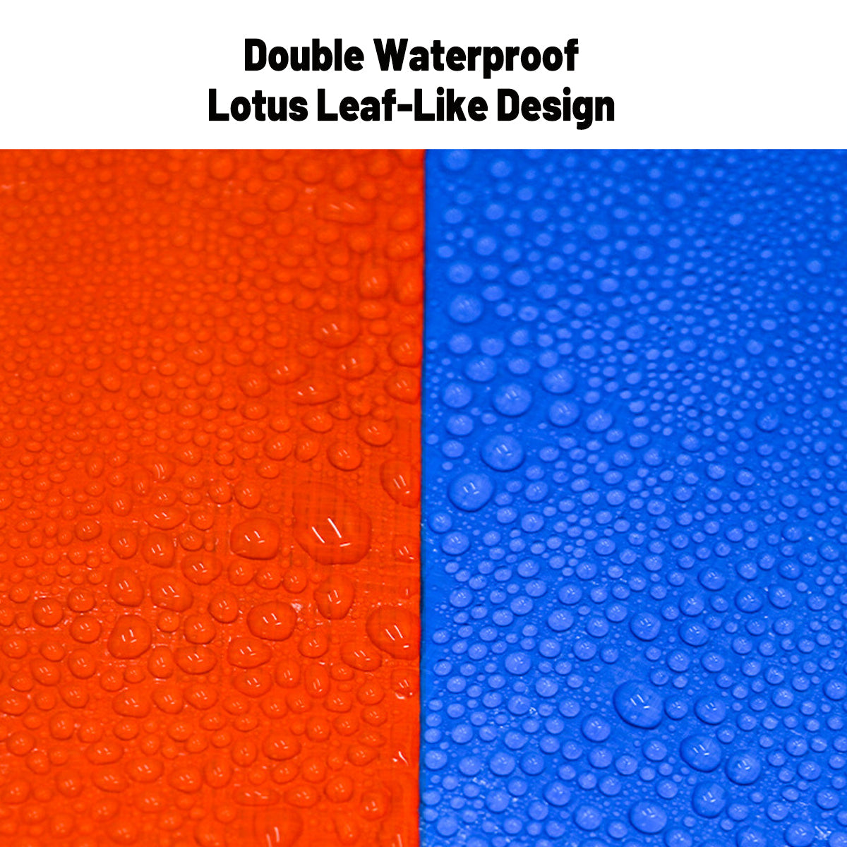 Waterproof Plastic Tarp Cover Heavy Duty Ground Sheet Rainproof Dustproof Blue - 2x2m V528-WATERPROOF-CLOTH-2-2M-541441