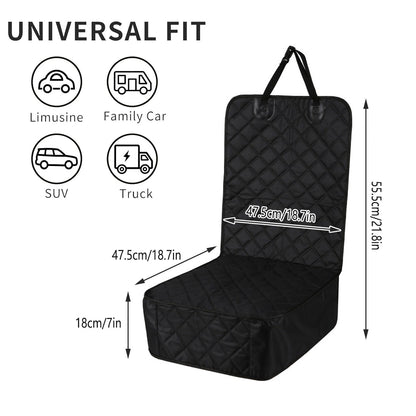 Pet Vehicle Seat Protector Waterproof Travel Cushion Mat for Dogs and Cats V528-WATERPROOF-PAD-BLACK-278297