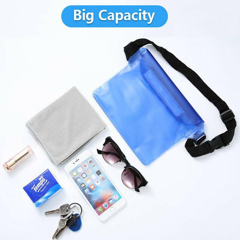 Waterproof Underwater Waist Belt Bum Bag Beach Swimming Boating Dry Phone Pouch - Grey V528-WATERPROOFBAG-GREY220150-522341