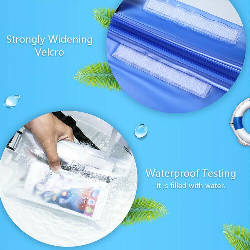 Waterproof Underwater Waist Belt Bum Bag Beach Swimming Boating Dry Phone Pouch - Orange V528-WATERPROOFBAG-ORANGE-499134