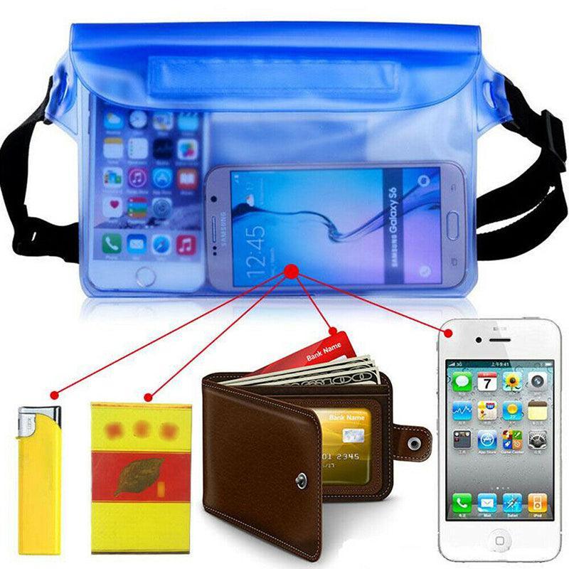 Waterproof Underwater Waist Belt Bum Bag Beach Swimming Boating Dry Phone Pouch - Yellow V528-WATERPROOFBAG-YELLOW-744460