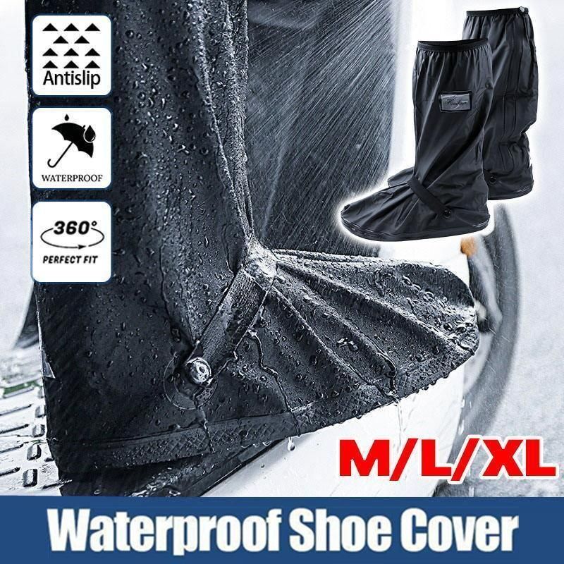 Waterproof Boot Gear Reusable Overshoe Rain Shoe Covers Anti-Slip Shoe Cover - XL V528-WATERPROOFBOOT-L-824877
