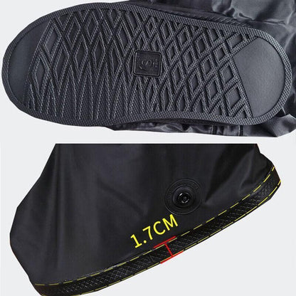 Waterproof Boot Gear Reusable Overshoe Rain Shoe Covers Anti-Slip Shoe Cover - XL V528-WATERPROOFBOOT-L-824877