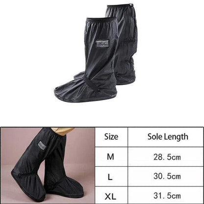 Waterproof Boot Gear Reusable Overshoe Rain Shoe Covers Anti-Slip Shoe Cover - XL V528-WATERPROOFBOOT-L-824877