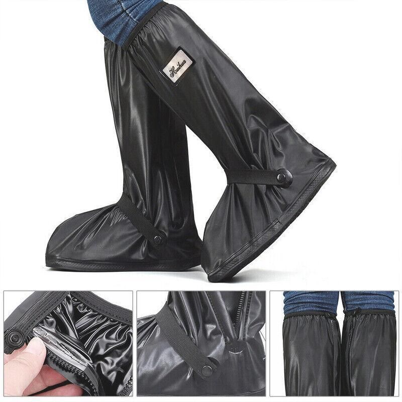 Waterproof Boot Gear Reusable Overshoe Rain Shoe Covers Anti-Slip Shoe Cover - M V528-WATERPROOFBOOT-M-177205