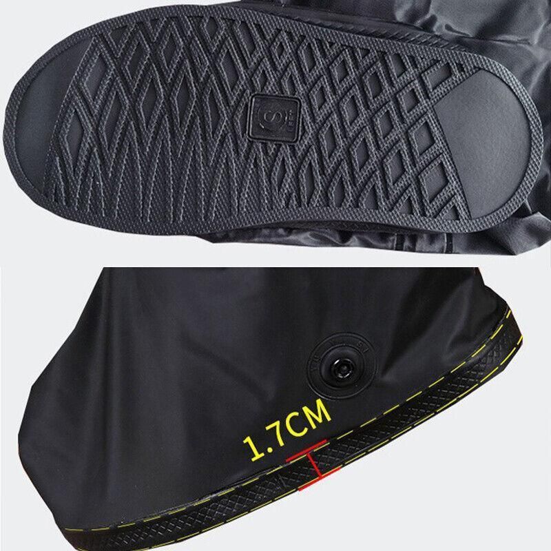 Waterproof Boot Gear Reusable Overshoe Rain Shoe Covers Anti-Slip Shoe Cover - M V528-WATERPROOFBOOT-M-177205