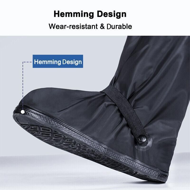 Waterproof Boot Gear Reusable Overshoe Rain Shoe Covers Anti-Slip Shoe Cover - M V528-WATERPROOFBOOT-M-177205