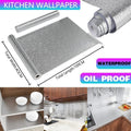 Waterproof Oil Proof Aluminum Foil Sticker Self Adhesive Kitchen Wallpapers AU V528-WATERPROOFOILPROOF-944219