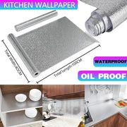 Waterproof Oil Proof Aluminum Foil Sticker Self Adhesive Kitchen Wallpapers AU V528-WATERPROOFOILPROOF-944219