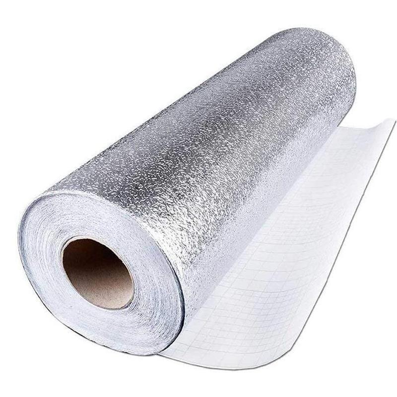 Waterproof Oil Proof Aluminum Foil Sticker Self Adhesive Kitchen Wallpapers AU V528-WATERPROOFOILPROOF-944219
