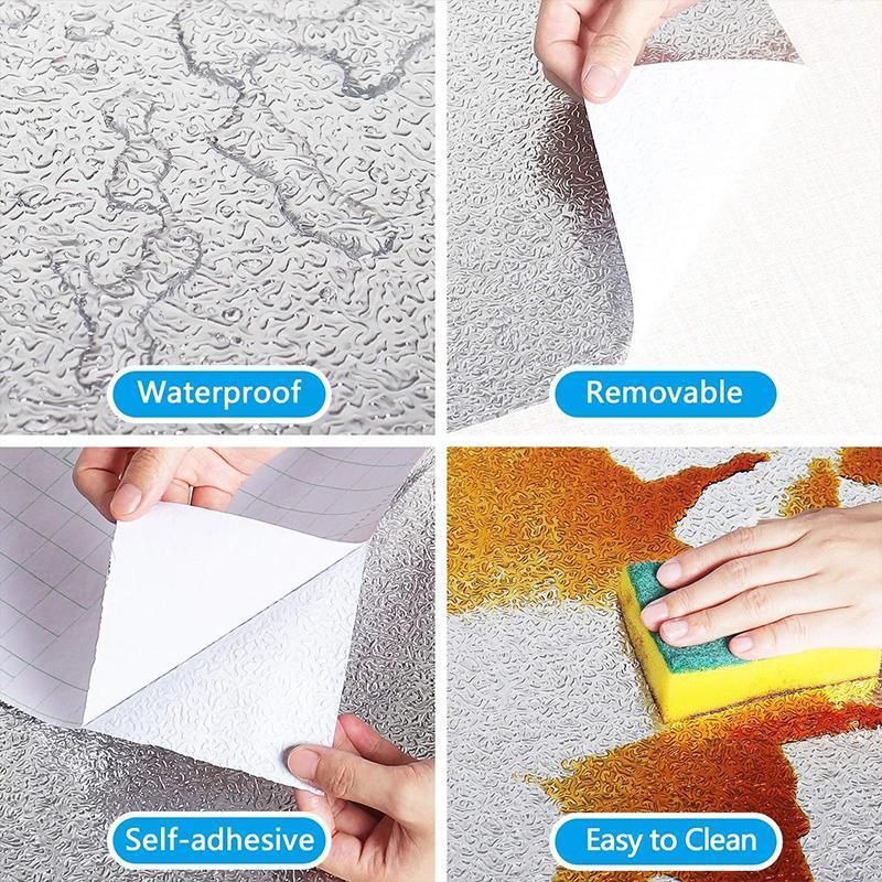 Waterproof Oil Proof Aluminum Foil Sticker Self Adhesive Kitchen Wallpapers AU V528-WATERPROOFOILPROOF-944219