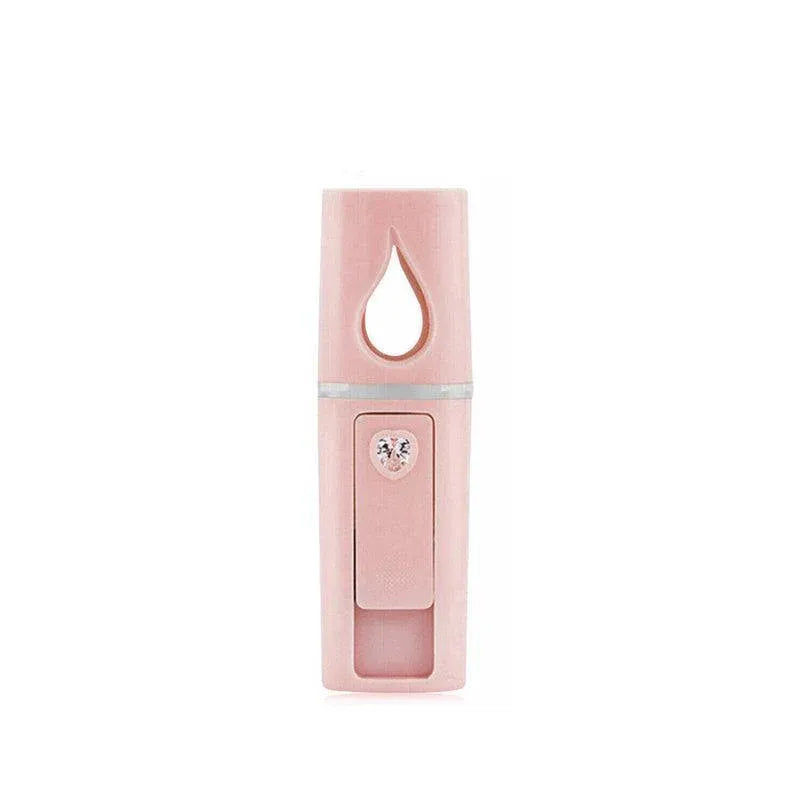 L2 Mini Nano Facial Mister With Top Mirror Rechargeable Cool Mist Sprayer Au - Pink V528-WATERREPLENISHER-PINK-15476