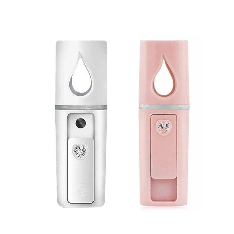 L2 Mini Nano Facial Mister With Top Mirror Rechargeable Cool Mist Sprayer Au - Pink V528-WATERREPLENISHER-PINK-15476