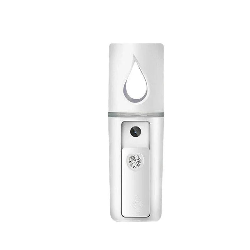 L2 Mini Nano Facial Mister With Top Mirror Rechargeable Cool Mist Sprayer Au - White V528-WATERREPLENISHER-WHITE-97841