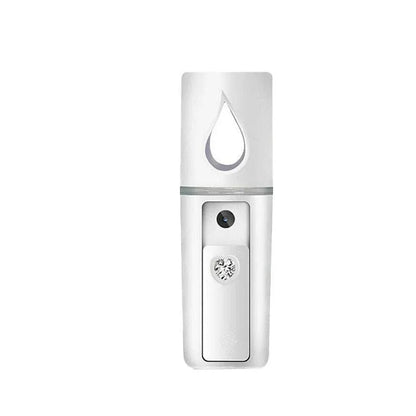 L2 Mini Nano Facial Mister With Top Mirror Rechargeable Cool Mist Sprayer Au - White V528-WATERREPLENISHER-WHITE-97841