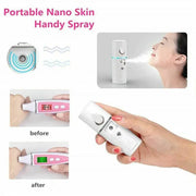 L2 Mini Nano Facial Mister With Top Mirror Rechargeable Cool Mist Sprayer Au - White V528-WATERREPLENISHER-WHITE-97841