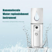 L2 Mini Nano Facial Mister With Top Mirror Rechargeable Cool Mist Sprayer Au - White V528-WATERREPLENISHER-WHITE-97841