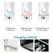 L2 Mini Nano Facial Mister With Top Mirror Rechargeable Cool Mist Sprayer Au - White V528-WATERREPLENISHER-WHITE-97841