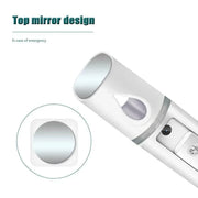 L2 Mini Nano Facial Mister With Top Mirror Rechargeable Cool Mist Sprayer Au - White V528-WATERREPLENISHER-WHITE-97841