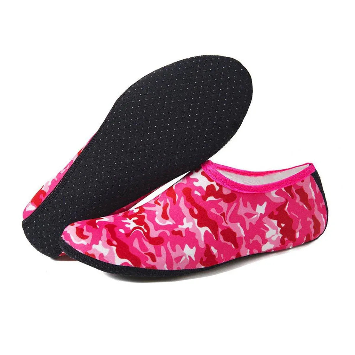 Unisex Water Shoes Slip On Aqua Socks Swim Surf Diving Yoga Exercise Reef Shoes - Camouflage Red-XL V528-WATERSOCK-CAMOUFLAGERED-XL-684987
