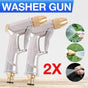 2Pcs High Pressure Water Spray Handle Nozzle Brass Garden Hose Pipe Lawn Car Wash V528-WATERSPRAY-495341