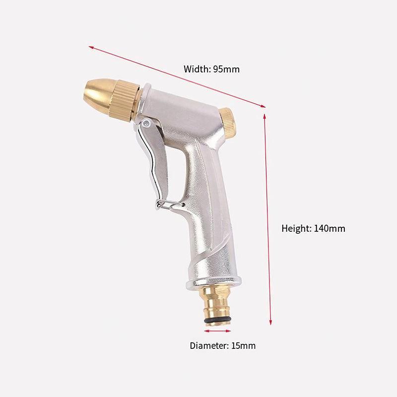 2Pcs High Pressure Water Spray Handle Nozzle Brass Garden Hose Pipe Lawn Car Wash V528-WATERSPRAY-495341
