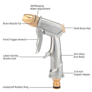 2Pcs High Pressure Water Spray Handle Nozzle Brass Garden Hose Pipe Lawn Car Wash V528-WATERSPRAY-495341
