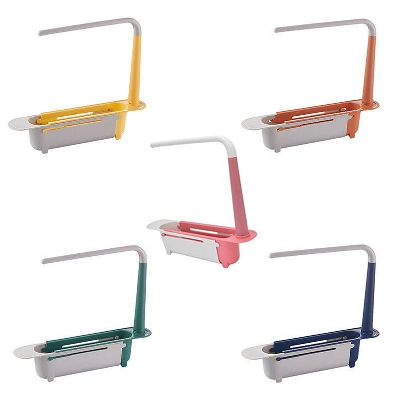 Telescopic Sink Rack Holder Expandable Storage Drain Basket Home Kitchen Tools - Green V528-WATERTANK-GREEN-646462