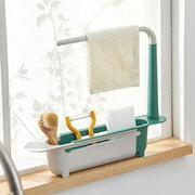 Telescopic Sink Rack Holder Expandable Storage Drain Basket Home Kitchen Tools - Green V528-WATERTANK-GREEN-646462