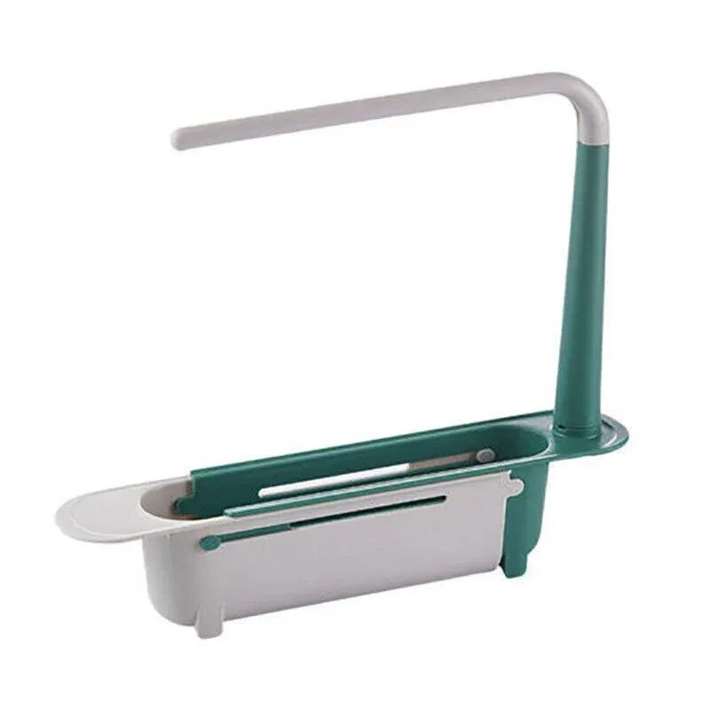 Telescopic Sink Rack Holder Expandable Storage Drain Basket Home Kitchen Tools - Green V528-WATERTANK-GREEN-646462