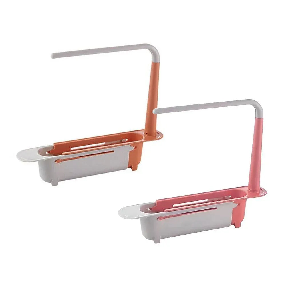 Telescopic Sink Rack Holder Expandable Storage Drain Basket Home Kitchen Tools - Green V528-WATERTANK-GREEN-646462