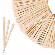 100pcs Beauty Shaving Wands Hair Removal Eyebrow Razors for Salon and Home Use - Flat V528-WAX-SCRAPER-STICK-FLAT-677289