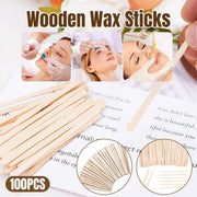 100pcs Beauty Shaving Wands Hair Removal Eyebrow Razors for Salon and Home Use - Thin V528-WAX-SCRAPER-STICK-THIN-356936