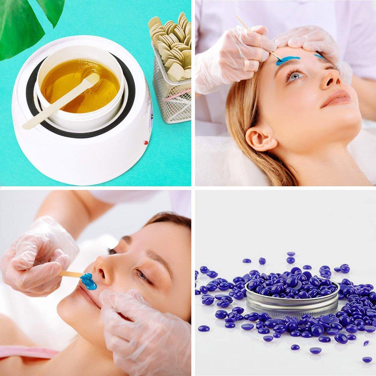 100pcs Beauty Shaving Wands Hair Removal Eyebrow Razors for Salon and Home Use - Thin V528-WAX-SCRAPER-STICK-THIN-356936