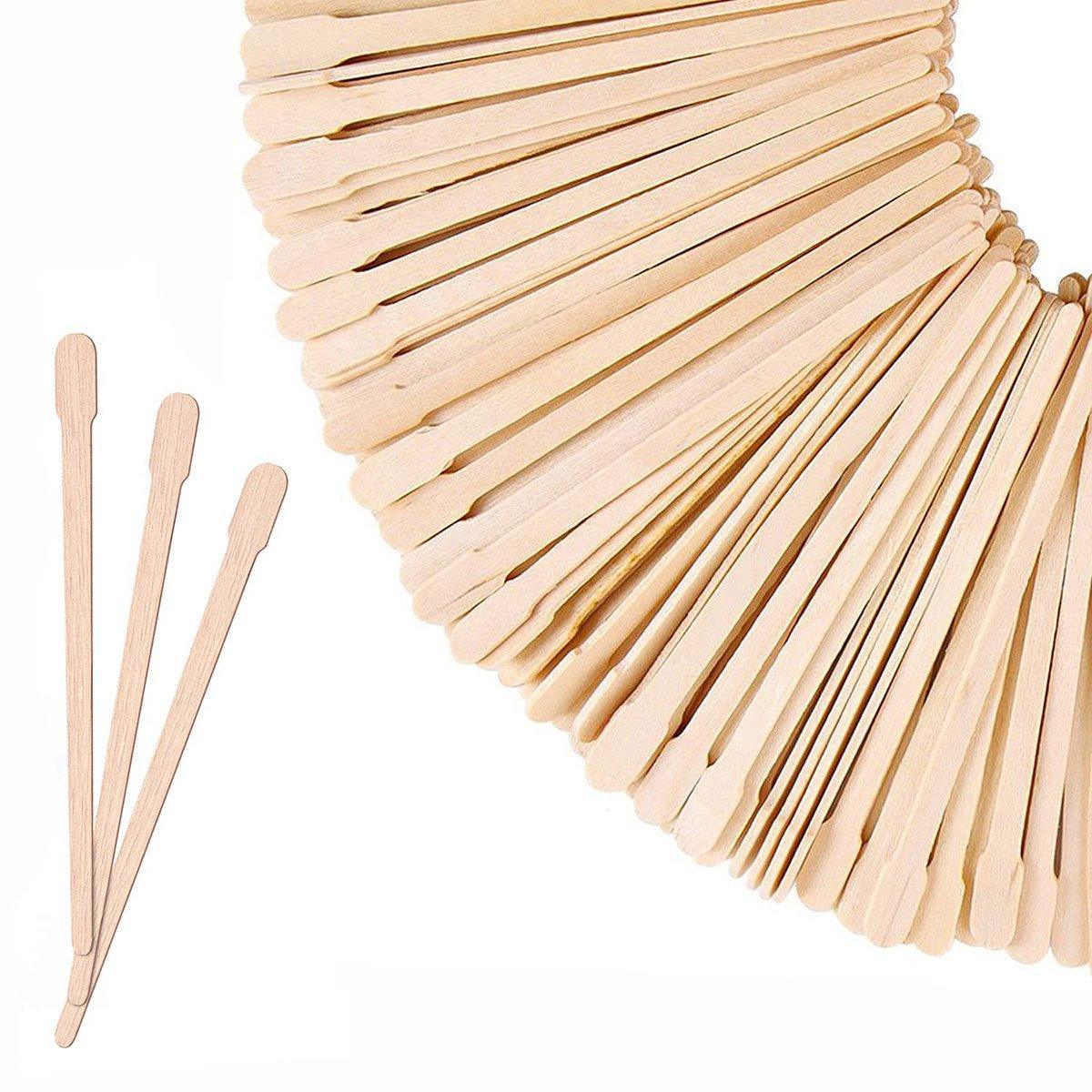 100pcs Beauty Shaving Wands Hair Removal Eyebrow Razors for Salon and Home Use - Thin V528-WAX-SCRAPER-STICK-THIN-356936