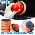 5pcs Car Polishing Sponge with Handle Manual Buffing Pads for Auto Detailing V528-WAXING-SPONGE-6PCS-565031
