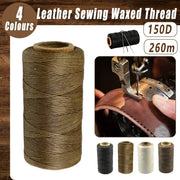260m 150D Leather Sewing Waxed Thread Hand Stitching Craft Repair Cords 4Colours - Brown V528-WAXLINE-BROWN-278695