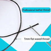 260m 150D Leather Sewing Waxed Thread Hand Stitching Craft Repair Cords 4Colours - Brown V528-WAXLINE-BROWN-278695