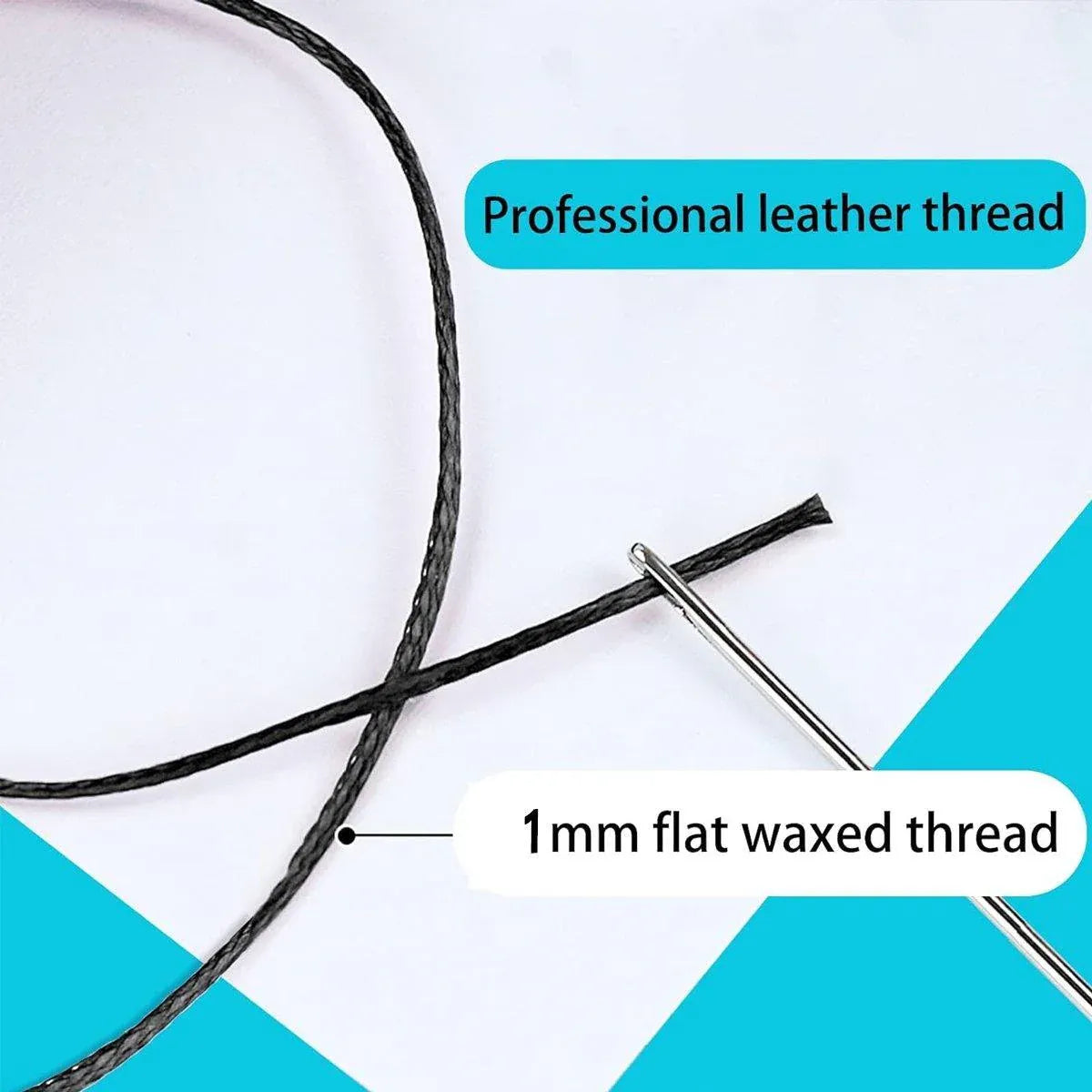 260m 150D Leather Sewing Waxed Thread Hand Stitching Craft Repair Cords 4Colours - Brown V528-WAXLINE-BROWN-278695