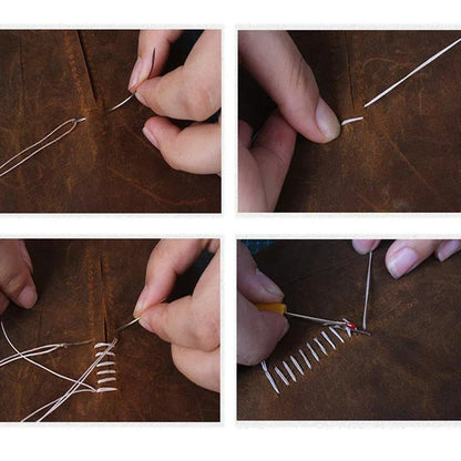 260m 150D Leather Sewing Waxed Thread Hand Stitching Craft Repair Cords 4Colours - Brown V528-WAXLINE-BROWN-278695