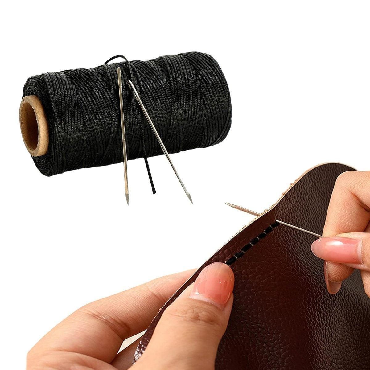 260m 150D Leather Sewing Waxed Thread Hand Stitching Craft Repair Cords 4Colours - Brown V528-WAXLINE-BROWN-278695