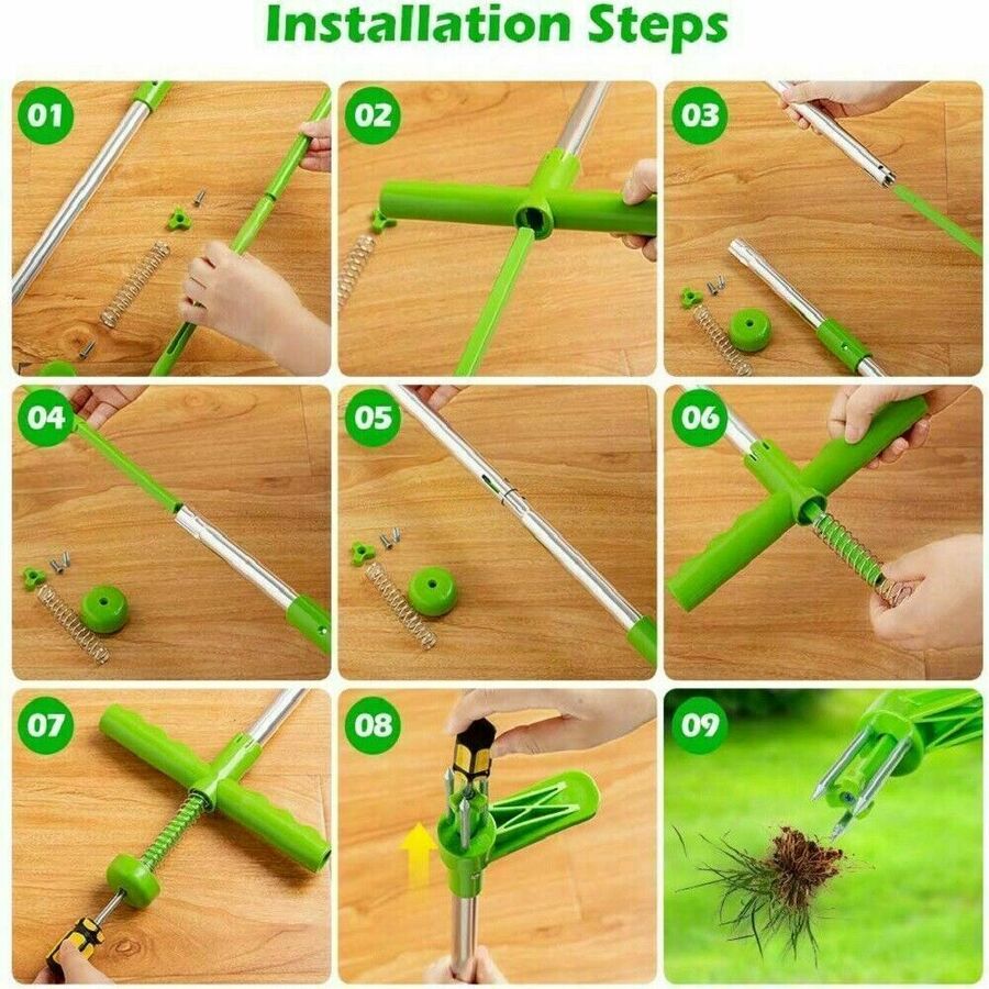 Weed Puller Garden Golves Claws Weeder Twister Twist Pull Lawn Root Remover Tool V528-WEEDPULLER-69259