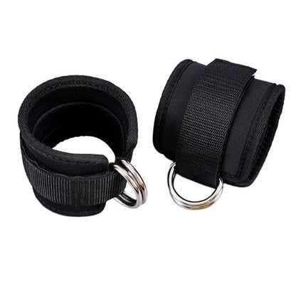 2PCS Weight Lifting Ankle D-Ring Strap Pulley Cable Kickbacks Attachment Gym Leg - Blue V528-WEIGHTLIFTINGANKLE-BLUE-711353