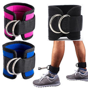 2PCS Weight Lifting Ankle D-Ring Strap Pulley Cable Kickbacks Attachment Gym Leg - Pink V528-WEIGHTLIFTINGANKLE-PINK-512452