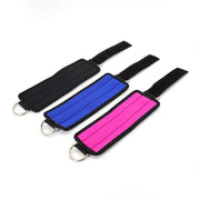 2PCS Weight Lifting Ankle D-Ring Strap Pulley Cable Kickbacks Attachment Gym Leg - Pink V528-WEIGHTLIFTINGANKLE-PINK-512452